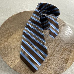 JOS. A. BANK  SIGNATURE COLLECTION 100% SILK HAND MADE STRIPE TWILL MEN’S TIE